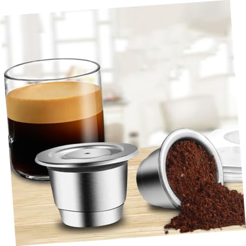 Préparation de café pratique sans capsules tasses réutilisables acier inoxydable - 7