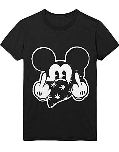 Hypeshirt T-Shirt Mouse Fuck You C000039 Noir M