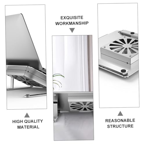 Base Ajustable para Laptop de Aleación de Aluminio con Ventilador LED miniatura 3