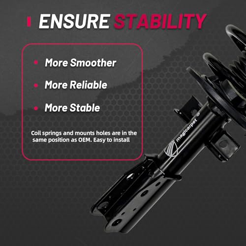 magicarpet Front Complete Strut & Coil Spring Assembly for Chevrolet Traverse[2009–2012], GMC Acadia[2007–2012], Buick Enclave[2008–2012], Saturn Outlook[2007-2010] -2 Year Manufacturer Warranty by magicarpet - Image 2