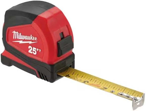 Milwaukee Electric Tool 48-22-6625G Heavy Duty, Compact Measuring Tapes (2 Piece), 25'