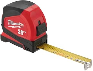 Milwaukee Electric Tool 48-22-6625G Heavy Duty, Compact Measuring Tapes 2 Piece, 25