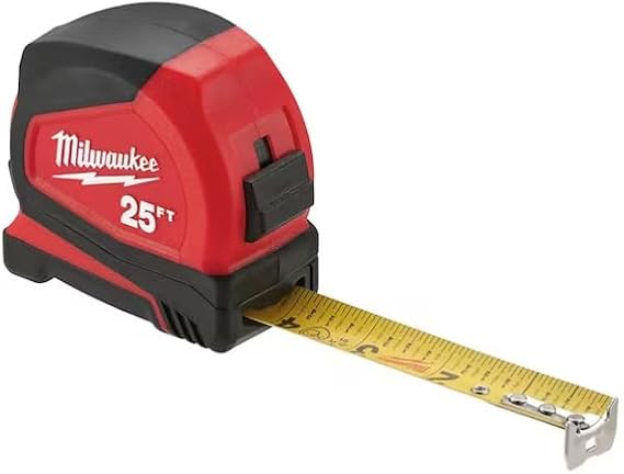 Milwaukee Electric Tool 48-22-6625G Heavy Duty, Compact Measuring Tapes (2 Piece), 25'