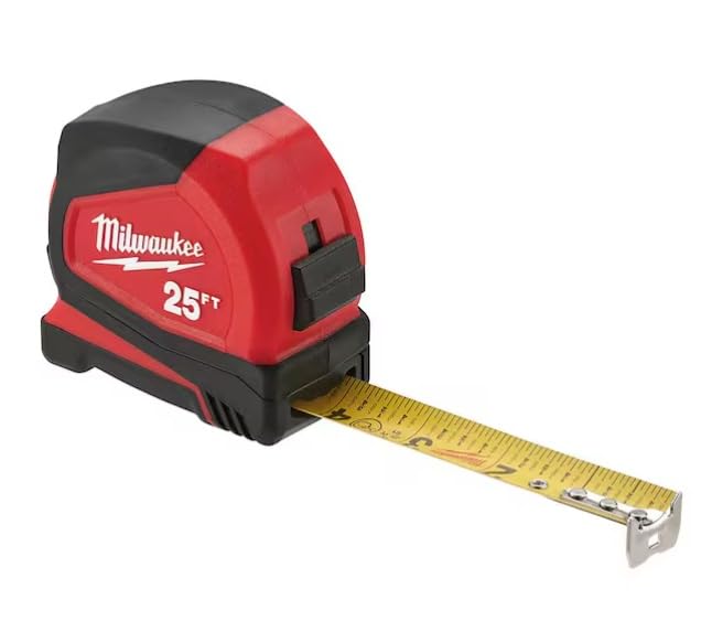 Milwaukee herramienta eléctrica 48 – 22 – 6625 G 2 Heavy Duty, compacto Medición cintas (2 piezas), 25 '