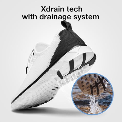 Image of ALEADER Men's Stylish Water Shoes, Quick-Dry Xdrain Water Sneakers, Lightweight & Comfort Footed