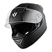 1Storm Motorcycle Youth Kids Street Dirt Bike ATV BMX MX Go Cart Karting Full Face Helmet with LED Tail Light: LED-B15 Matt Black