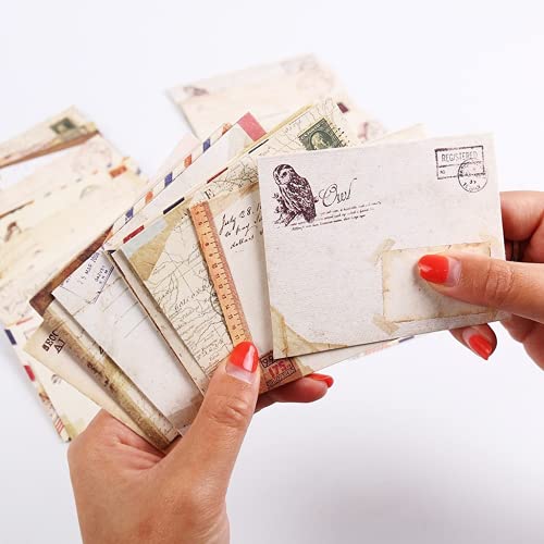 12 Pcs/Lot 12 Designs Vintage Kraft Paper Envelope Cute Mini Envelopes Vintage European Style For Card Scrapbooking Gift #TOP5