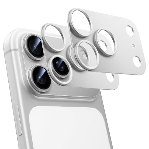 NIMASO �J�����t�B���� iPhone 18 Pro �p �J�����ی� �����Y�J�o�[ �A���~������ �V���o�[ 2������ | �J�����J�o�[ ������ �ϏՌ� �S�ʕی� �w��h�~ �B�e�ɉe���Ȃ� �\��t���ȒP ��Phone 18�v���Ή� DCM26F2220