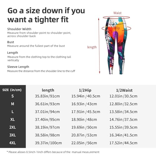 Leggings con estampado de salpicaduras con bolsillos Yyoretp para yoga 5