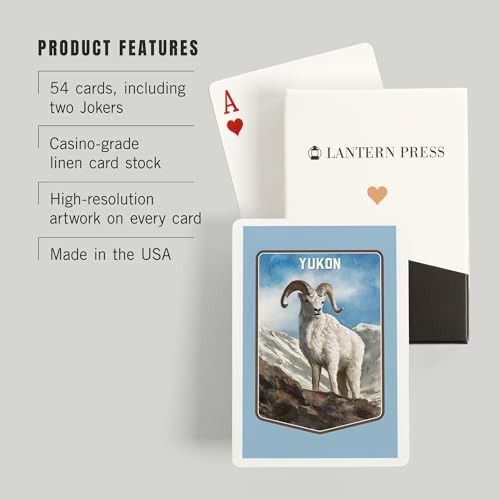 Lantern Press Yukon, Baraja de Póker 52 Cartas miniatura 3