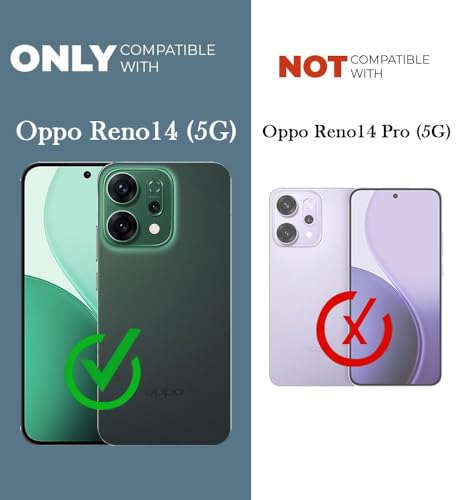 Image of Jkobi Lifetime Anti-Yellow MagSafe Compatible Clear Back Case Cover for Oppo Reno14 5G | Oppo Reno 14 5G (Sleek Hard Crystal | Shockproof and Camera Protection)