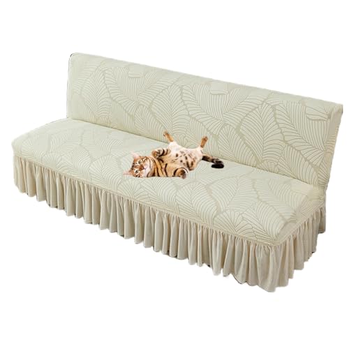 Housse de protection de canapé extensible et ajustée avec jupe