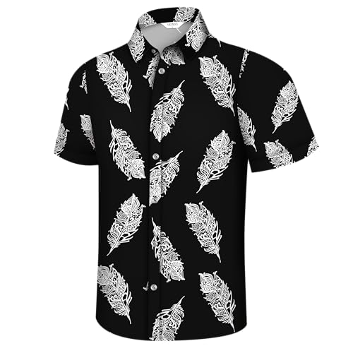 Image of Hawaiian Shirt for Men Tropical Shirts Summer Beach Button Down Short Sleeve Luau Aloha Floral Cruise Vacation Outfit 2026