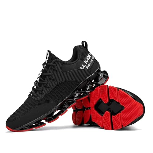 Image of Vooncosir Men's Fashion Sneakers Breathable Mesh Running Shoes Blade Non Slip Soft Sole Casual Athletic Walking Shoes