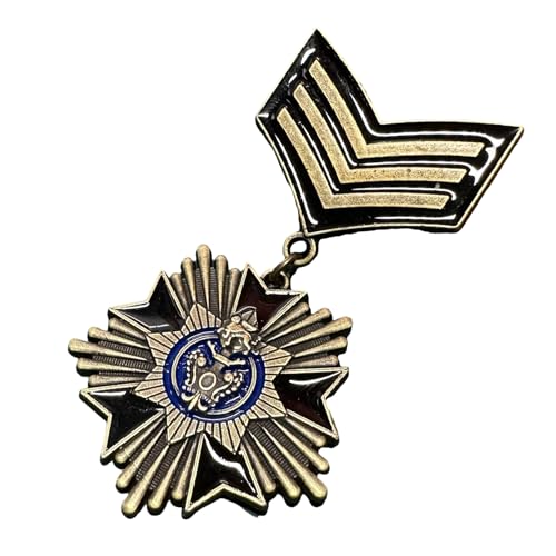 Retro Designs Martial Badge Antique Emblems Metal Brooch Pin For History