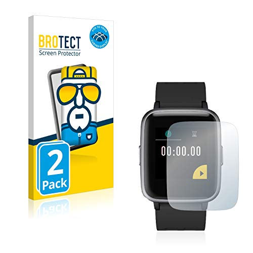 BROTECT Protetor de ecrã completo compatível com Willful Fitness Tracker 1,3 cm (2 unidades) 3D curva