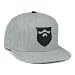 No Shave Life Apparel OG Beard Logo Snapback Hat Heather Grey