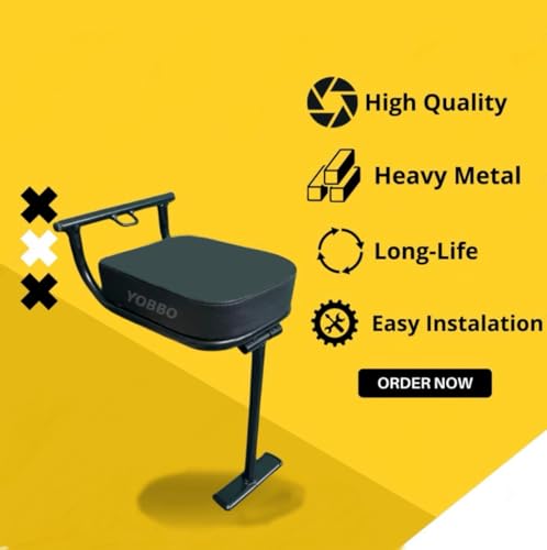 Image of Yobbo Scooter Front Baby Seat | Foldable & Comfortable Child Sitting Seat for Activa, Jupiter, Aviator, Dio, Maestro, Access 125, Burgman, Hero Duet & Other Scooties