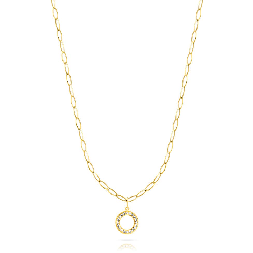 Marca: Ops Objects Ops Objects Collana da donna collezione Crystal Dreams. Collana in acciaio lucido con pendente con cristalli. Personalizzata con cuore Ops. La referenza è OPSCL-814