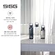 SIGG Total Color Anthracite Trinkflasche (0.6 L), schadstofffreie und auslaufsichere Trinkflasche, leichte und bruchfeste Trinkflasche aus Tritan