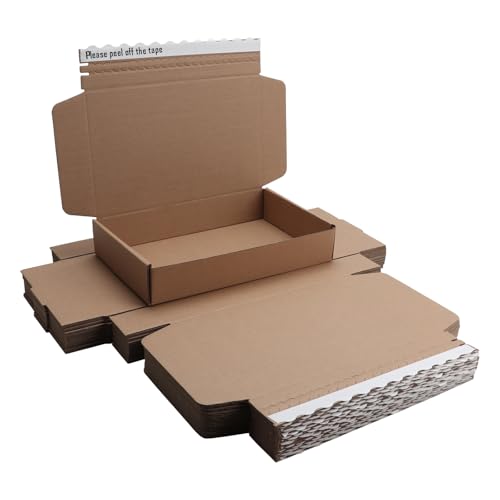 Cajas de envío MEIANJU de cartón corrugado marrón de 10.5 x 6.3 x 2 pulgadas 2
