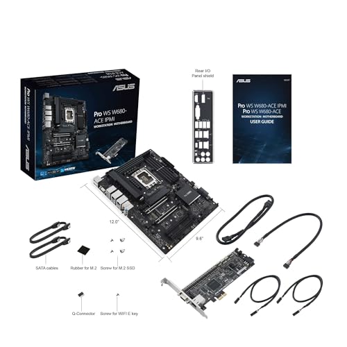 Pro WS W680-ACE IPMI Scheda madre Intel W680 LGA 1700 ATX, PCIe 5.0, DDR5, 2 Intel 2,5 Gb Ethernet, 3 slot PCIe 4.0 M.2, 2 USB 3.2 Gen 2, SlimSAS, SATA 6 Gbps, HDMI, DisplayPort e VGA - Scheda madre - Immagine 4