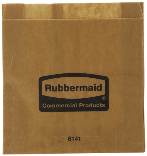 Rubbermaid Commercial Wax Paper Bags, Sanitary Napkin Disposal Bags, Feminine Hygiene liners, Pack of 250