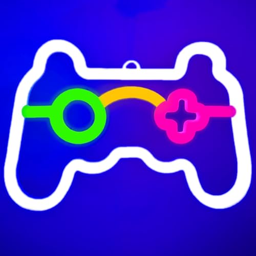 Image of Game Neon Sign, USB Cable Operated Gamer Neon Light for Man Cave Bar Gaming Sign for Boys Kids Room Decor