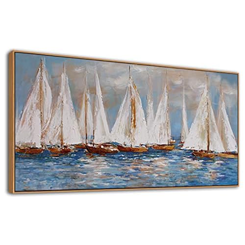 Large Framed Wall Art Painting - Picture Frames Collage Wall Decor, Abstract Wall Art Decor | Wall Art for Living Room Office Bedroom Wall Decor Decoration Dark Framed Wall-Art With Soild wo