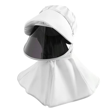 IVELECT Sunproof Anti-Splash Parent-Child Face Protective Shield Hat Adult White