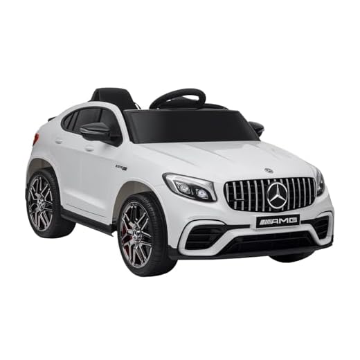 HOMCOM Macchina Elettrica per Bambini Mercedes, Auto Elettrica per Bambini 3-5 Anni con Cintura di Sicurezza, Telecomando e USB per Musica MP3, Bianco