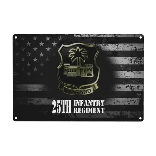 Metal sign 25E Régiment d'Infanterie plaque murale pour déco industrielle de bar