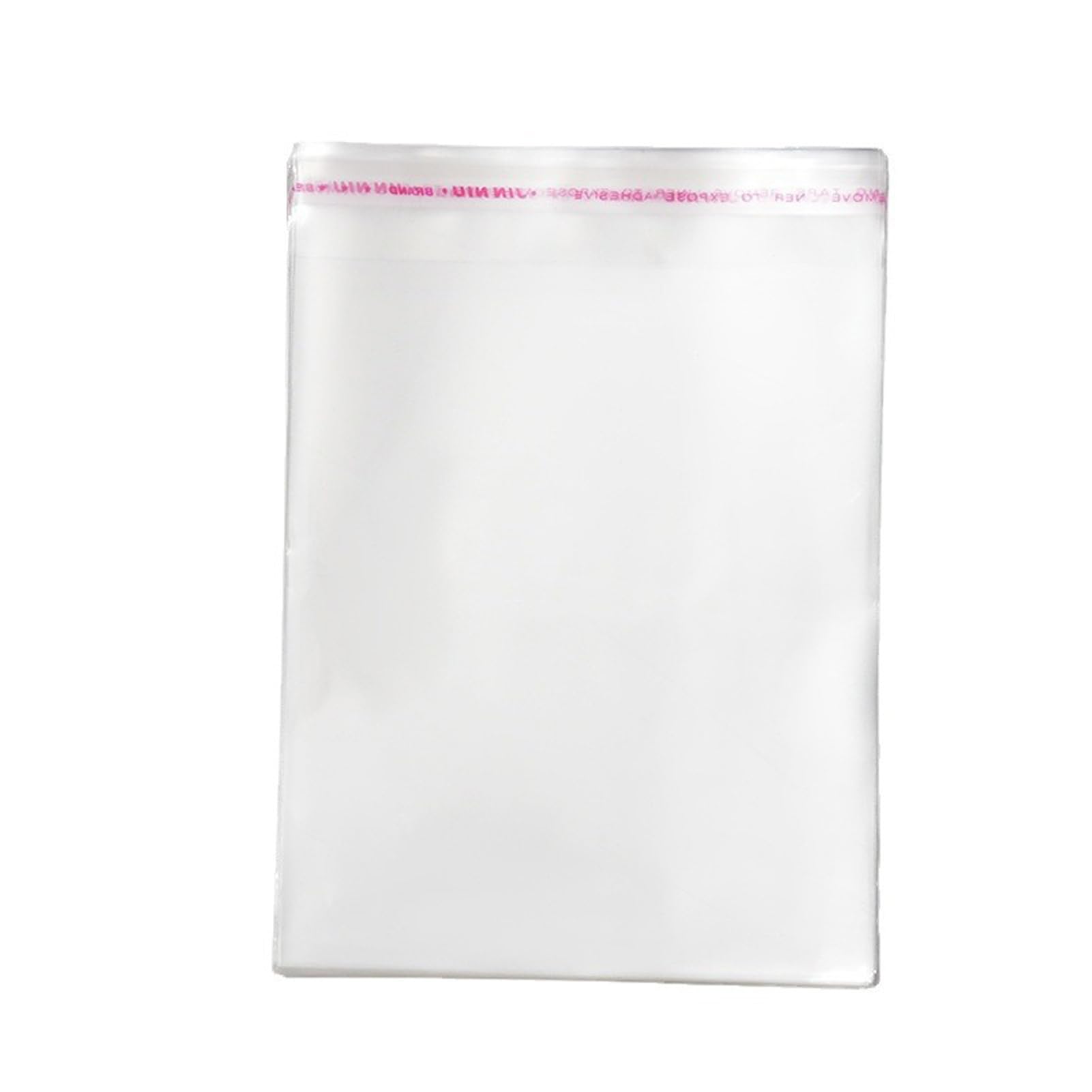 Yesmin 100 Pcs Clear Self-Seal Bags - Food Grade Resealable Pouches for Cookies, Candies, Baking & Dry Goods (12 x 21cm)