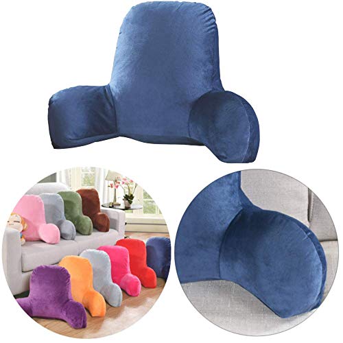 Cojín Grande de Felpa con Respaldo Grande para Lectura y Apoyo para Silla con Brazos y Almohada Lumbar – Leer salón o Trabajo en Cama cojín de Apoyo