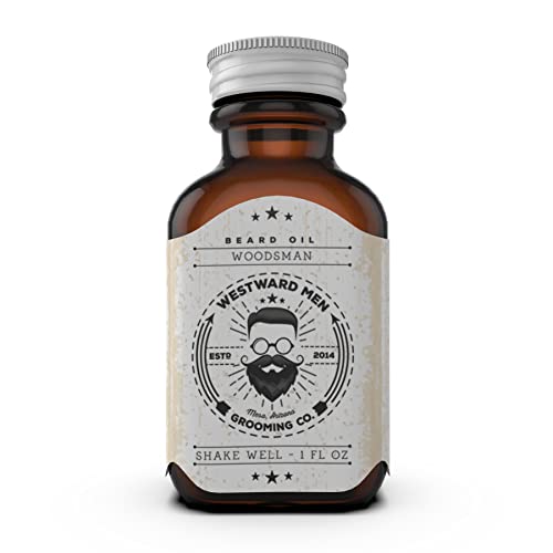 Westward Men Beard Oil & Leave-In Conditioner- Moisturizing Beard Conditioner- Beard Oil for Hair Growth- Softens & Strengthens Beards & Mustaches-1oz