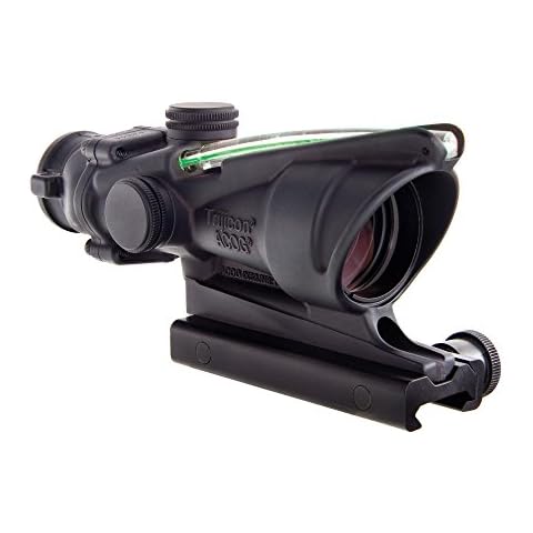 Trijicon ACOG 4 X 32 Scope Dual Illuminated Horseshoe Dot .223 Ballistic Reticle, Green Cover