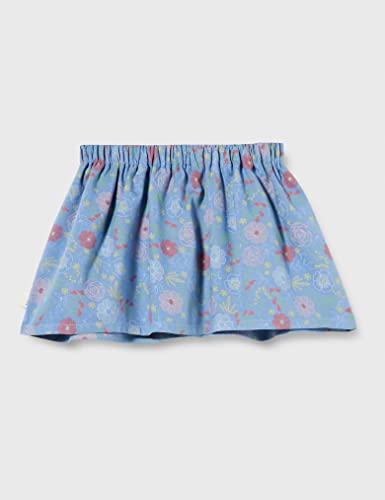 United Colors of Benetton Baby-Jungen Gonna 49RUA0006 Rock, Blu a Fantasia Floreale 65Z, 56