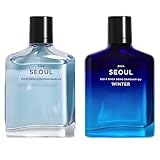 Zara Man Seoul 532-8 Sinsa Dong Gangnam-Gu + Seoul Winter Cologne for Men Fragrance Set EDT Eau De Toilette 2x 100 ML (3.4 FL OZ)