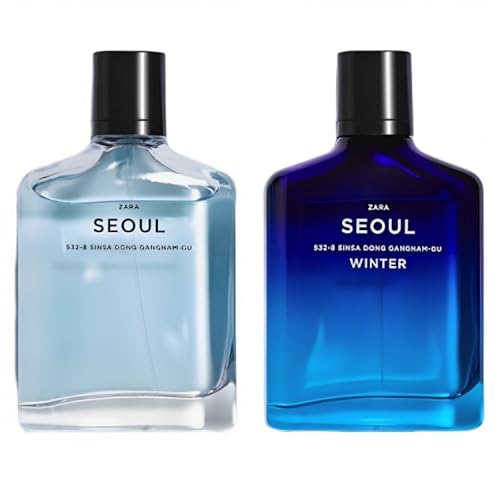 Zara Man Seoul 532-8 Sinsa Dong Gangnam-Gu + Seoul Winter Cologne for Men Fragrance Set EDT Eau De...