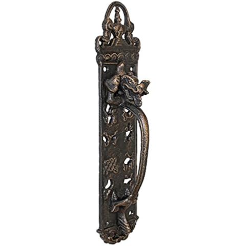 Design Toscano The Durley House Dragon Gothic Decor Door Handle Push Plate Cover