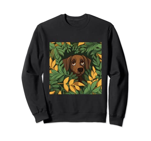 Plott Dog Mom Dad Plant Lover escondido en hojas Sudadera
