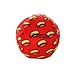 MIGHTY- No Stuff Ball-Large-Redâ€“Squeaky Plastic Core. 2-in-1 Toy. Made Durable, Strong & Tough. Interactive Play (Tug, Toss & Fetch) & Floats