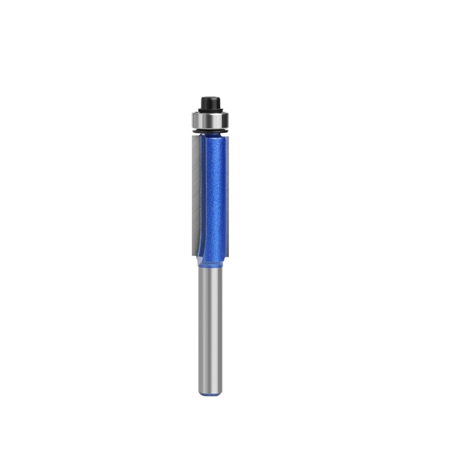 1Pc 6mm 1/4inch Shank Milling Cutter Flush Trim With Bearing Router Bit Set For Woodworking H070160620(6.35X9.52X30)