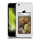 Presa confortevole e sicura Head Case Designs Licenza Ufficiale Harry Potter: Magic Awakened Biglietto Harry Potter Personaggi Custodia Cover in Morbido Gel Compatibile con Apple iPhone 5c