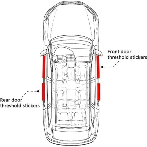 4pcs Car Door Sill Protectors Anti Scratch Scuff Plates for Lincoln Nautilus 2019-2022, Entry Pedal Guards Auto Step Threshold Covers