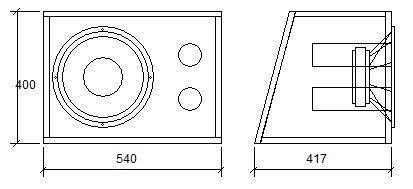 Cassa reflex + Subwoofer Bass Face 30 cm SPL12.2