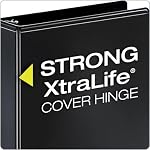 Cardinal Binder, Performer ClearVue, 1.5 Inch Round Ring, 350-Sheet Capacity, Letter Size, Black, Non-Stick PVC-Free, Customizable Covers with Interior Pockets for Professional Organization