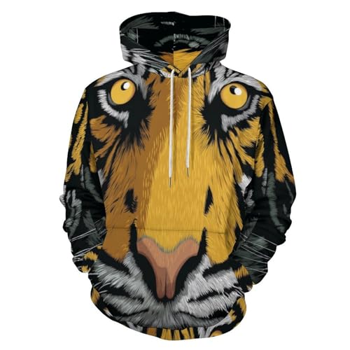 Sweat à capuche tigre 3D pour vos sorties streetwear entre amis