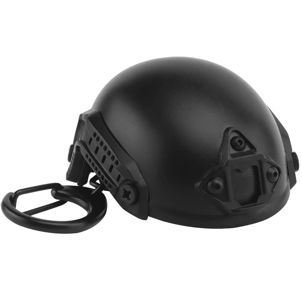 Tactical Fast Helmet Model Mini Portable Bottle Opener, Keychain Jewelry Backpack Ornament Army Fan Gift Army Fan Collection