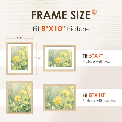 FIXSMITH 8x10 Picture Frame 6-Pack with Plexiglass #TOP19